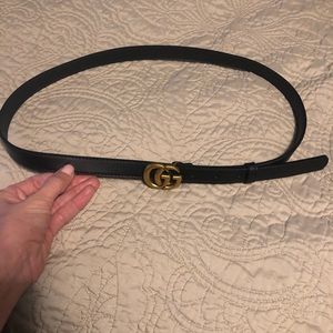 Leather Gucci GG belt 90 36